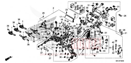WIRE HARNESS GL1800J de 2018